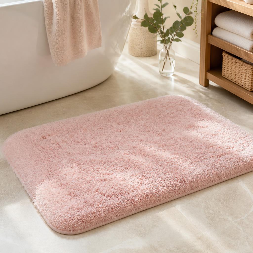 Ultra-Soft Blush Bath Mat