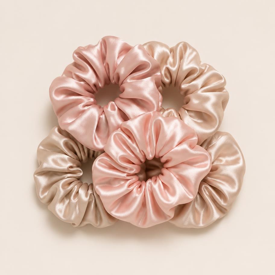 Silk Scrunchie Trio